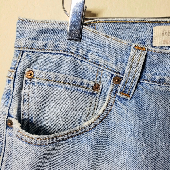 Levi's Vtg 90'S 505 Straight Leg Light Wash Men's Jean's Sz:34x32 (Rare Red Tab) - Picture 8 of 16